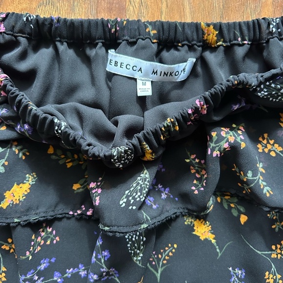 Rebecca Minkoff Multicolored Off The Shoulder Floral Print Top - Picture 3 of 5